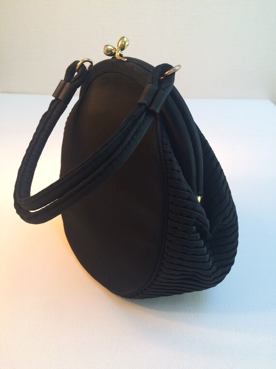 Ingber Evening Bag, Mid Century Evening Purse, Bla