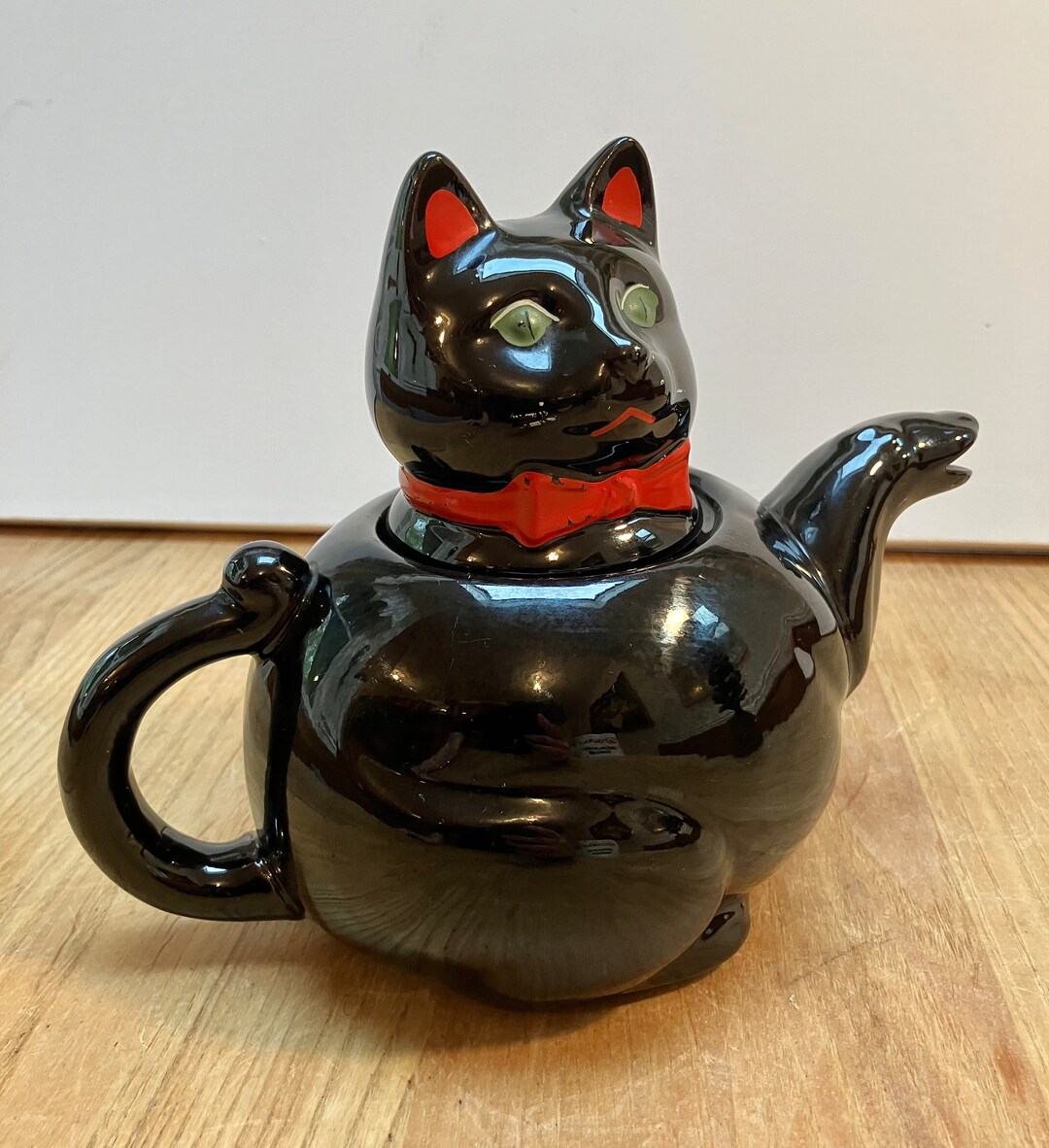 Vintage Black Cat Teapot Product of Shafford Japan Etsy
