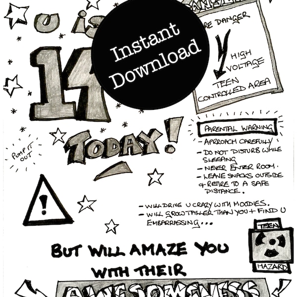 Birthday Comic Funny Etsy