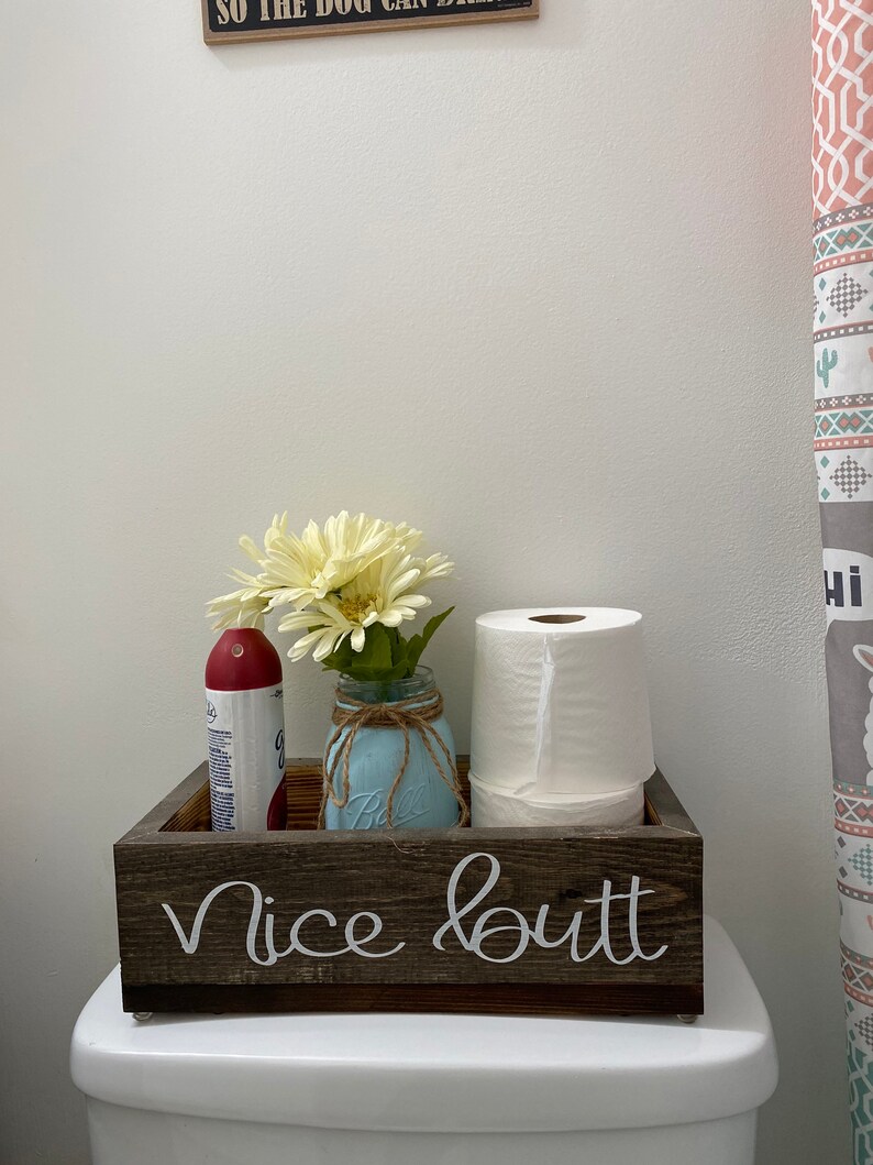 Custom Wooden Bathroom Box Etsy