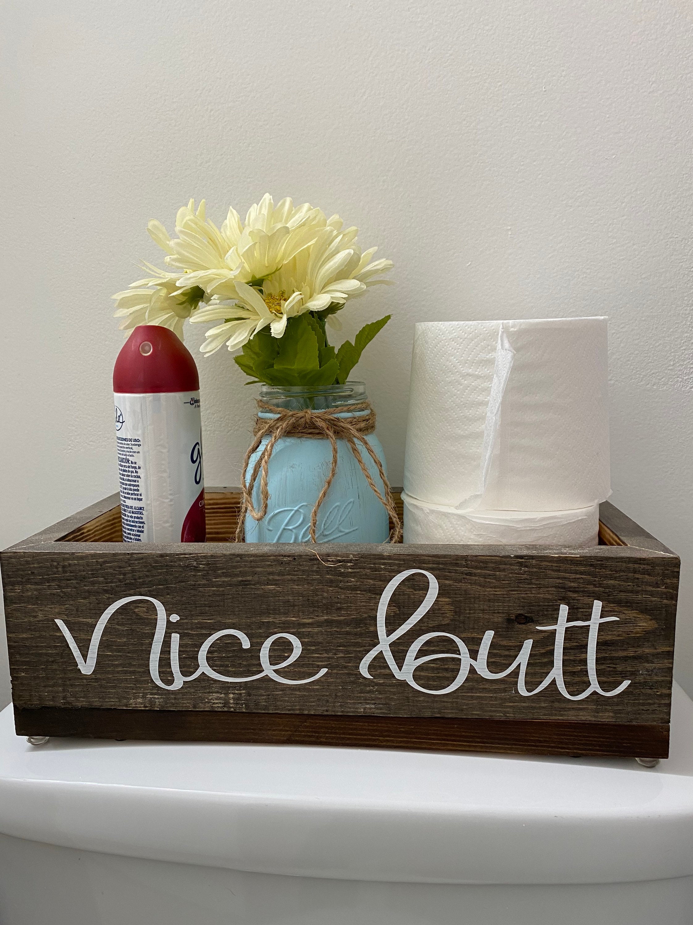 Custom Wooden Bathroom Box Etsy