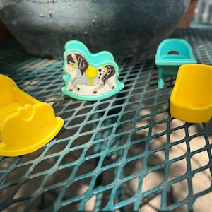 Lot of Vintage Fisher-Price Little People Baby Furniture