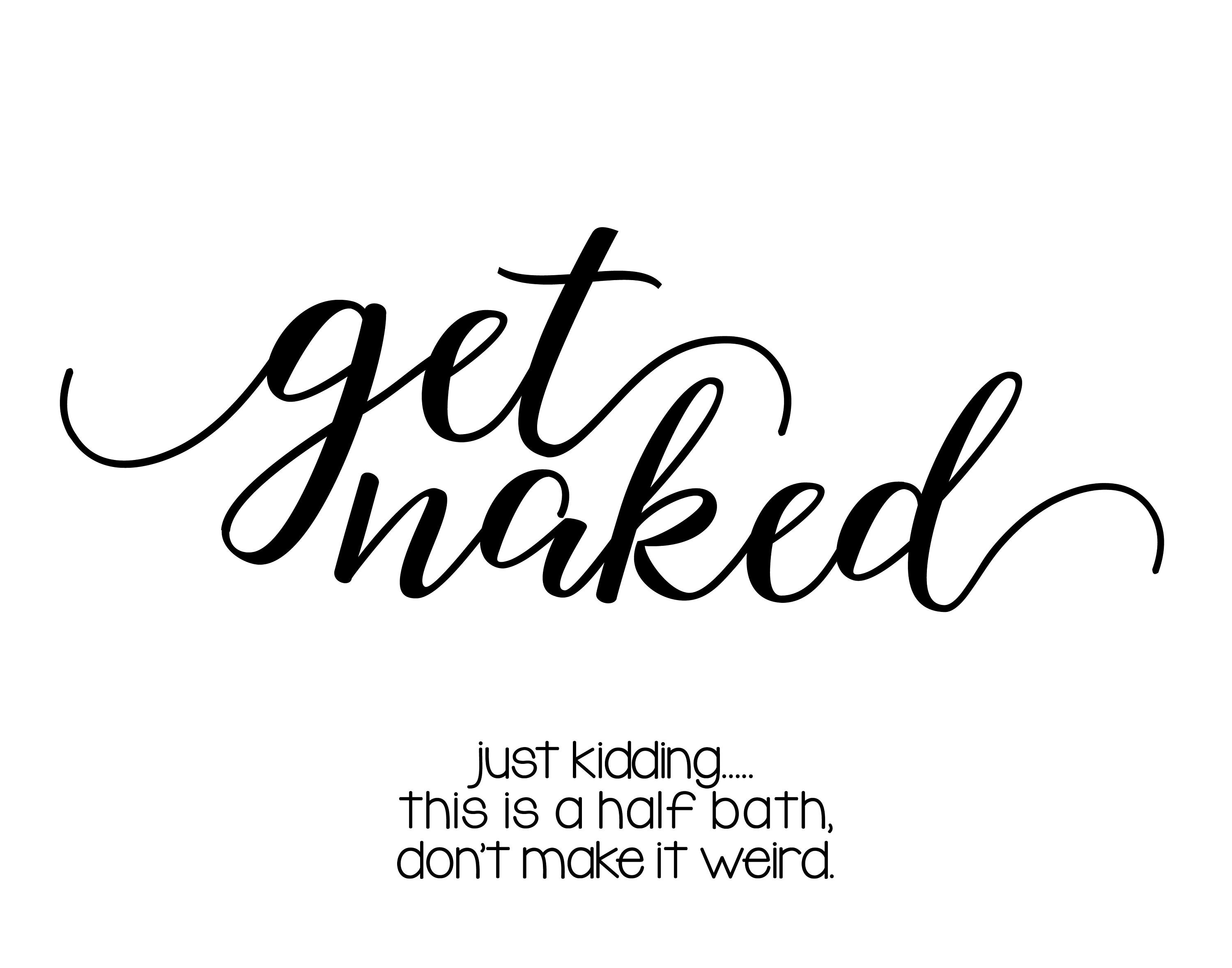 Impresión del baño media decoración del baño medio signo del | Etsy