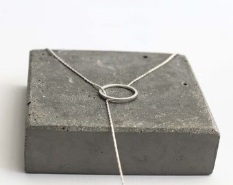 Silver Necklace for Women, Long Y Necklace, Lariat Necklace, Long Silver Necklace, Modern Necklace, Minimalist Necklace, Unique Jewelry