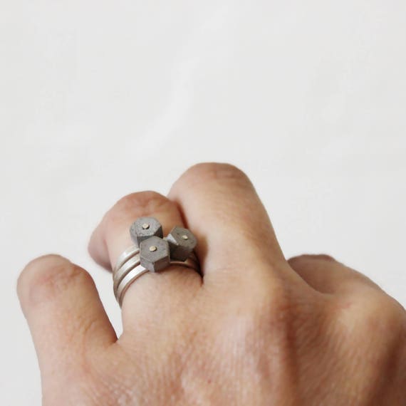 Set of Three Stacking Rings Stacking Rings Set Set of Two | Etsy