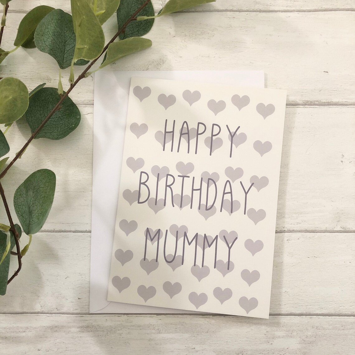 Happy Birthday Mummy Greetings Card Card From Son Daughter Etsy