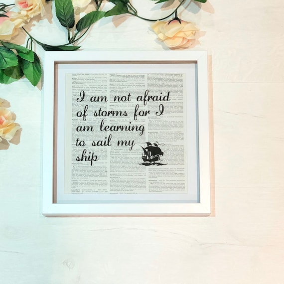 Harry Potter quote dictionary page literary art print decor present gift