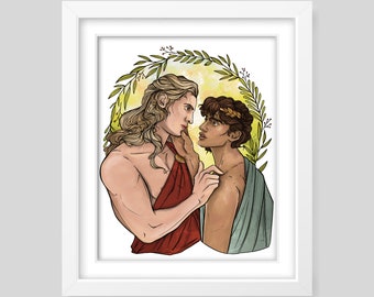 Achilles & Patroclus - The Song of Achilles inspired print