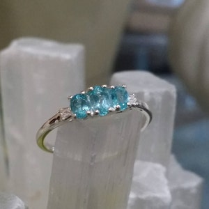Paraiba Aqua Blue Apatite~ Ring size 8