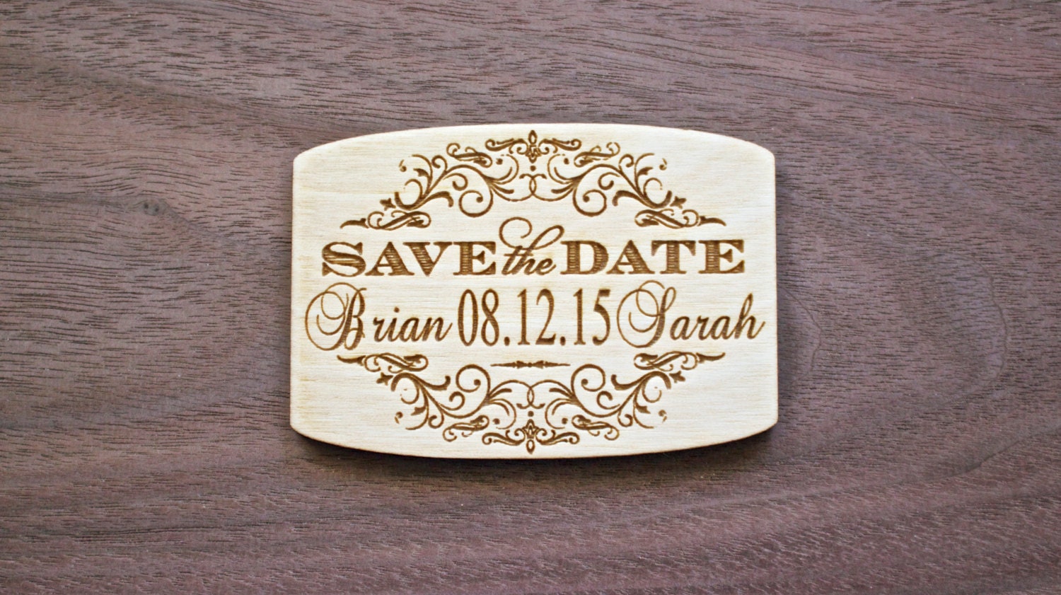 Save the Date Wooden Magnets, Laser Engraved, Wood Save-the-date Magnet ...