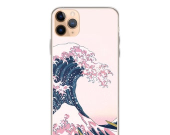 The Great Pink Wave off Kanagawa - iPhone Case