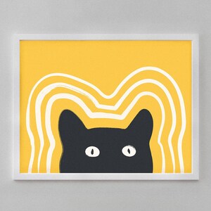 Sunshine Cat Vibes - Printable Modern Wall Art Decor