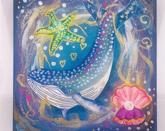 Original Whale Canvas
