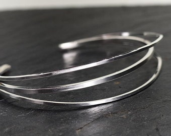 bangle "Imbroglio", sterling silver, hand made