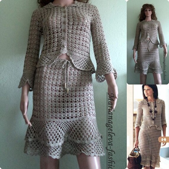 Elegant Women's Two-piece Suit Jacket and Short Skirt / - Etsy