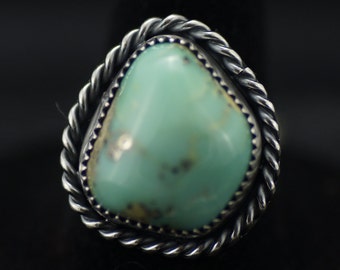Classic Blue Turquoise Ring US Size 6.5