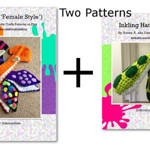 Splatoon Inkling Hat Crochet Pattern Bundle