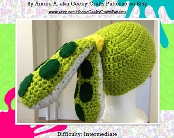 Padrão de crochê de chapéu Squid Boy Inkling PDF Download