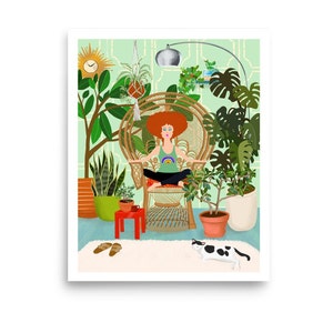 Plant Lady Print/Wall Art/Home Decor