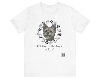 Camiseta unissex de manga curta, Cairn Terrier