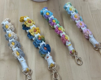 Bracelet fleur au crochet