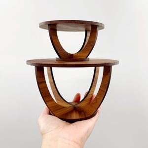 Indoor Wood Plant Stand | Walnut Wood Plant Stand | Modern Plant Stand | Plant Holder | Apartment Decor
