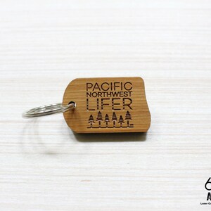 Oregon State Lifer Wood Keychain | Reclaimed Wood Keychain | Gifts From ...