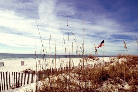 nautical american flag beach
