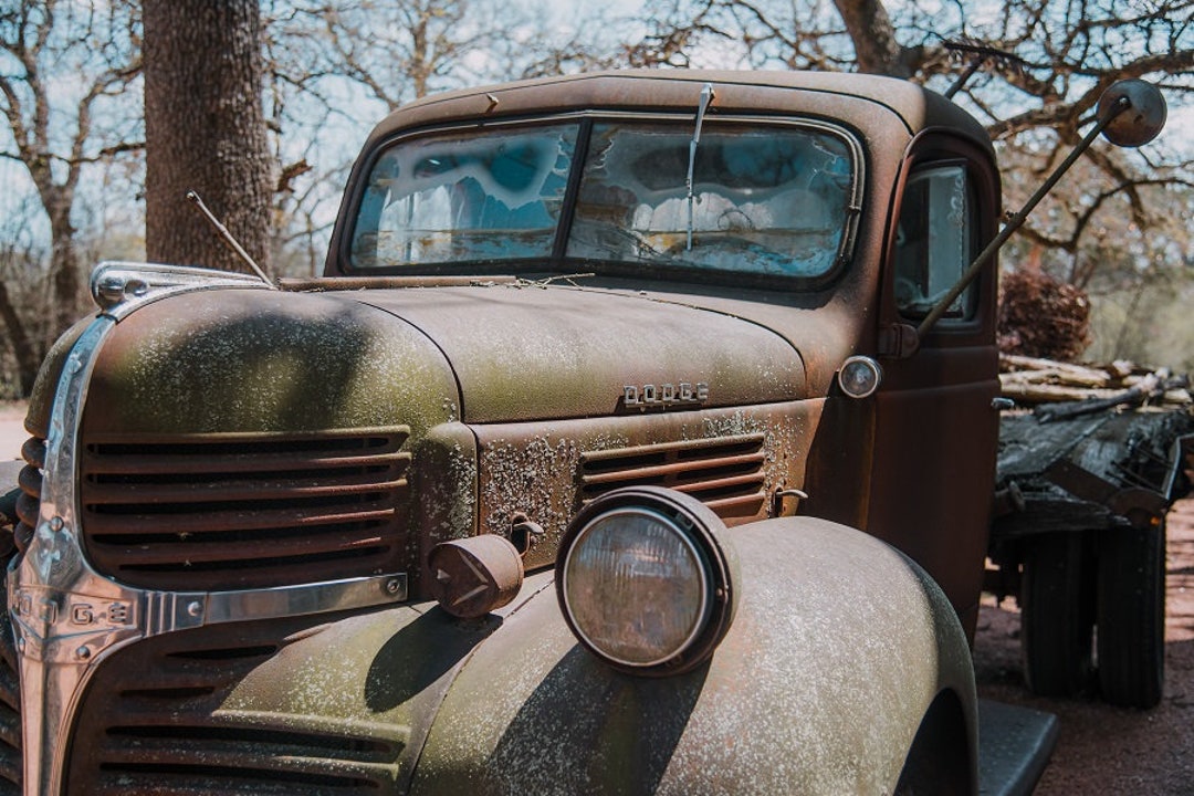 DIGITAL Dodge Pickup Photo, Rustic Dodge Ram, Old Dodge Truck, Antique ...