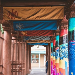 Santa Fe New Mexico Photography, Adobe Photo, Southwest Picture, Native Arts, Window Photo, Turquoise Adobe Architecture Photography Print
