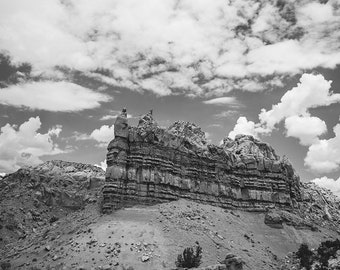 Fotografía de Nuevo México, Foto de Nuevo México, Arte de Nuevo México, Arte de la Pared de montaña, Impresión fotográfica del paisaje suroeste, formación de rocas, Rancho Fantasma