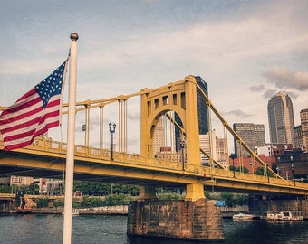 Pittsburgh Photo, Pittsburgh Fotografie, Pittsburgh Bridge, Pittsburgh Art Bridge, Pittsburgh Decor, Pittsburgh Print, Andy Warhol Bridge