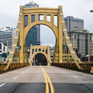 Pittsburgh Photo, Pittsburgh Photography, Pittsburgh Bridge, Pittsburgh Art Bridge, Pittsburgh Decor, Pittsburgh Print, Rachel Carson Bridge