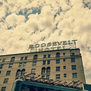 Los Angeles-Fotografie, Roosevelt Hotel, LA Bild, Hollywood, CA Wand Kunst, Kalifornien, Architektur, Fine Art Print Home Decor Stadthotel