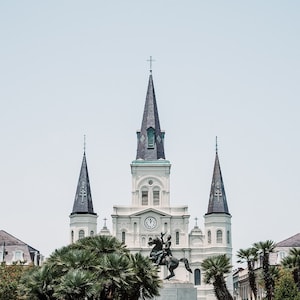 DIGITAL New Orleans Photo, Jackson Square, French Quarter, NOLA Art Print, New Orleans Art, Architecture Photo French Digital Photo Download