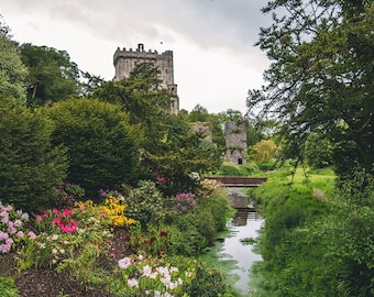 Blarney Castle Photo, Ireland Landscape Photo, Blarney, Ireland Picture, Castle Garden, Country Decor, Ireland Art, Irish Gift, Cork Ireland