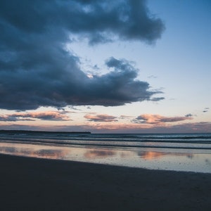 Ireland Beach Photo, Ireland Landscape Photo, Tramore, Wild Atlantic Way, Ireland, Waterford, Ireland Art Print, Sunset Print, Beach Art