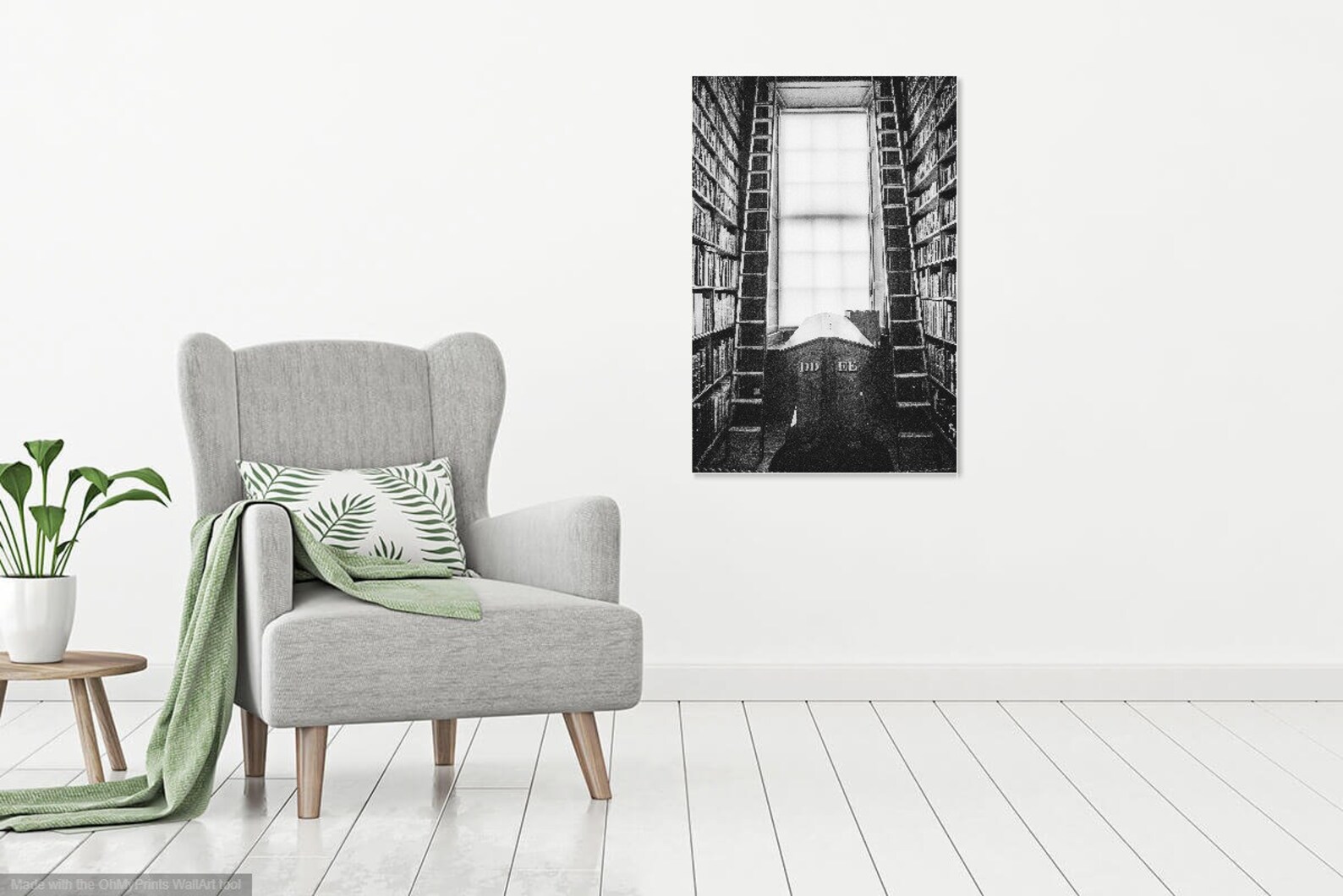 Trinity College Library Library Photo Bookcase Ladder - Etsy