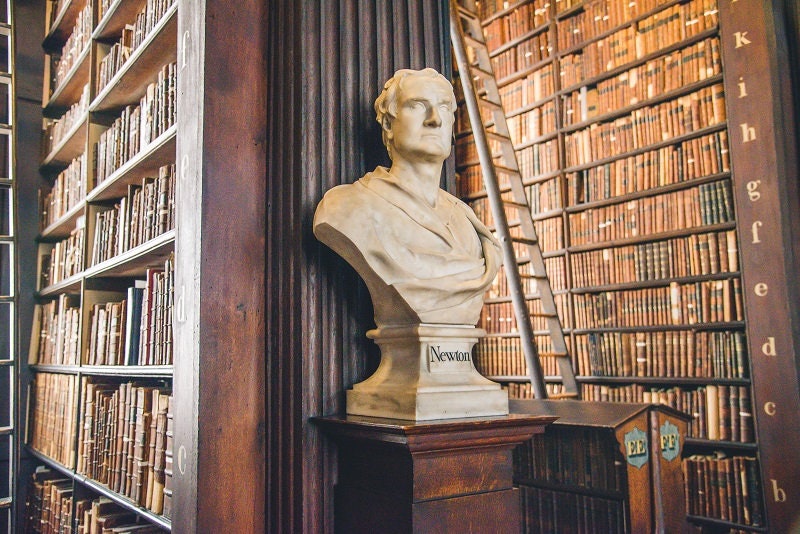 Trinity College Library Library Photo Bookcase Ladder - Etsy