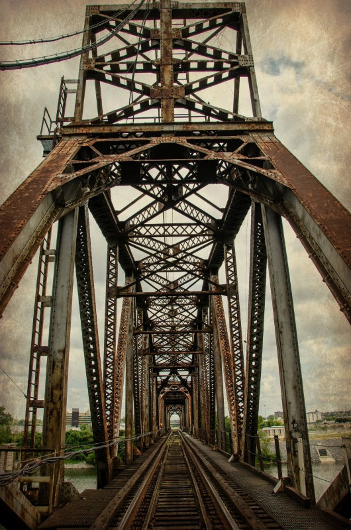 Rusty Train Bridges Old Rusty Railroad Train Tracks Bridge Nashville Tennessee Rail Steel ...