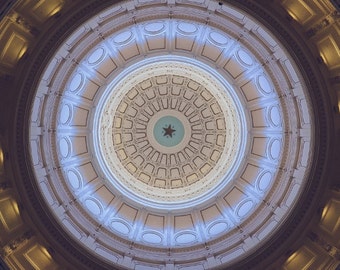 Austin Texas State Capitol Building Dome TX Capital, Inside Architecture Photo Texas Photography Gallery Fine Art Lone Star