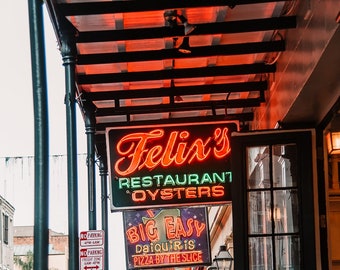 New Orleans Fotografie, DIGITALE Print, Felix's Restaurant Photo, New Orleans Photo, French Quarter, NOLA Print, Downloadable Photo, NOLA