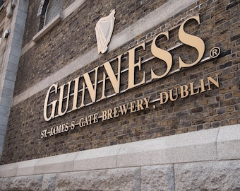 Cervecería Guinness, Dublín Irlanda, Cerveza Guinness, Fábrica Guinness, Cervecería Foto Guinness Imagen, Guinness, Irish Bar, Regalo Irlandés, Arte de la Cerveza