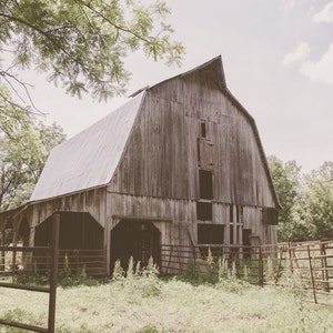 Set of 4, Old Barn Photography, Home Decor Old Farm Country Rustic Wall ...
