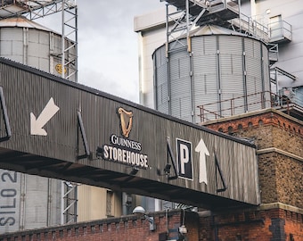 Guinness Brewery, Dublín Irlanda, Cerveza Guinness, Fábrica Guinness, Foto cervecería Imagen Guinness, Guinness, Bar irlandés, Regalo irlandés, Arte cervecero