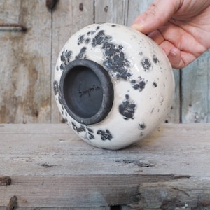Raku Chawan &quot;The Moon under my Feet&quot;, Tea Bowl for Matcha, Japanese Styled Chawan for Tea Ceremony, Handmade Raku Pottery