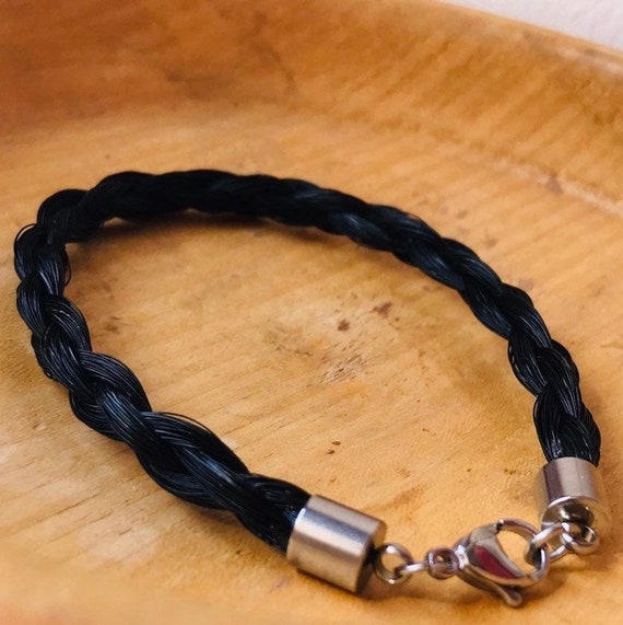 Mens Horse Hair Bracelet Chunky Horse Hair Bracelet Horse Etsy