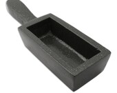 Cast iron Ingot mould 50oz 1.5kg crucible melt Gold, silver platinum scrap metals