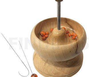 Electric Bead Spinner With 2 Curved Needles, Variable Speed Power