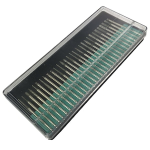 30 Assorted Diamond tip burs drilling pearls glass ceramic & metals 1/8&quot; shank (95)
